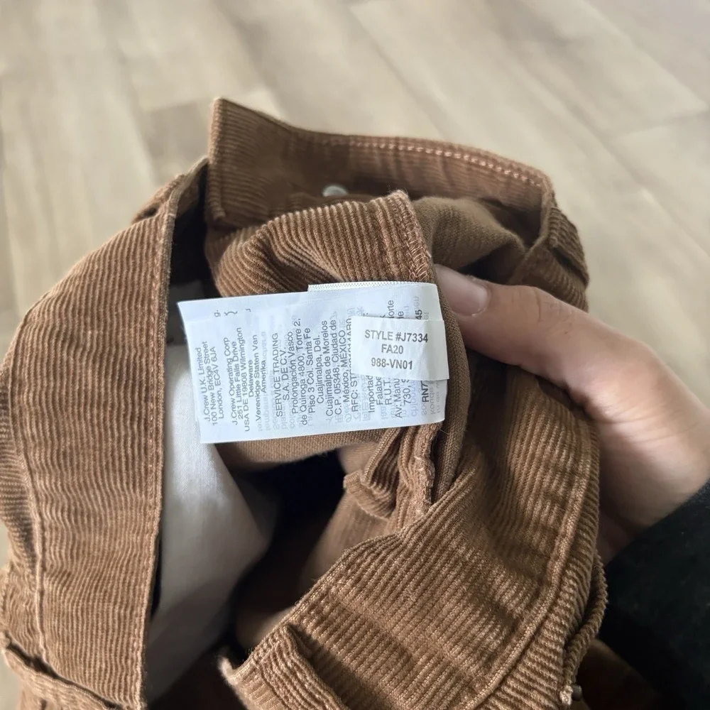 J. Crew Flex Slim Fit Corduroy Pants Men's Size 30x30 Light Brown